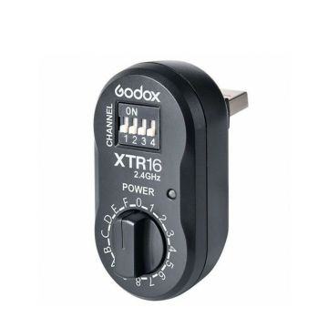 Godox XTR 16 2,4G zibspuldžu palaidēja uztvērējs ar jaudas tālvadību