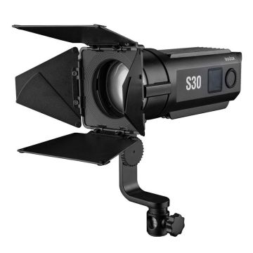 Godox S30 LED fokusējošā gaisma ar klapēm (barn doors)