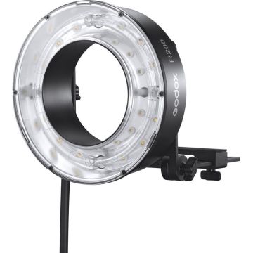 Godox R200 gredzenveida zibspuldzes galva, paredzēta AD200Pro un AD200
