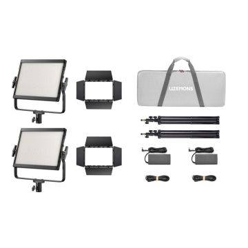 Godox LP400R K2 black Litemons RGB LED light panel 2 light kit