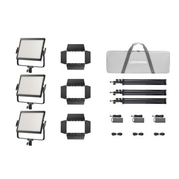 Godox LP400R K3 black Litemons RGB LED light panel 3 light kit