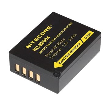 Nitecore NC BP004 akumulators 1140mAh, paredzēts Fuji NP W126S