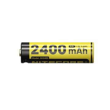 Nitecore NH2400 USB-C rechargeable 1.5V Li-ion AA batteries, 4 pack