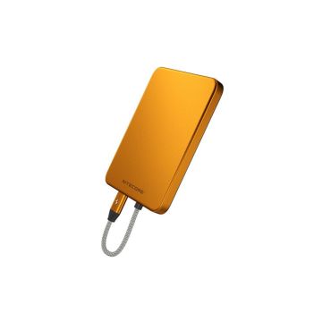 Nitecore POCKET 5 magnētiskais īpaši plāns ārējais akumulators, metāliski oranžs