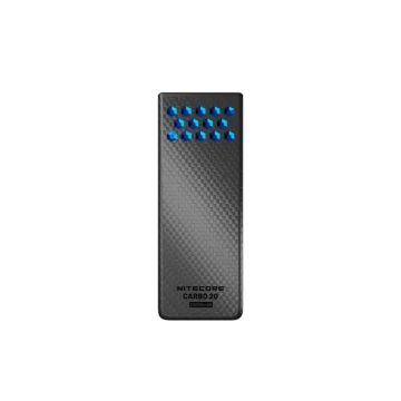 Nitecore CARBO 20 ātrās uzlādes ārējais akumulators 65W, ledus zils