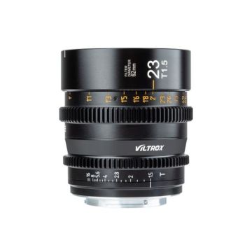 Viltrox S 23 T1.5 Cine APS-C MF objektīvs, paredzēts Sony E stiprinājumam