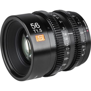 Viltrox S 56 T1.5 Cine APS-C MF objektīvs, paredzēts Sony E stiprinājumam