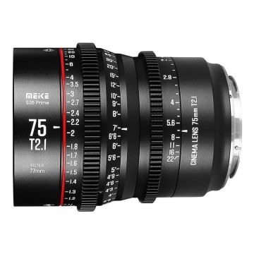 Meike MK 75mm T2.1 S35 objektīvs, paredzēts Canon EF