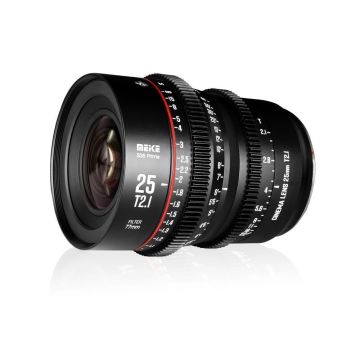 Meike MK 25mm T2.1 S35 objektīvs, paredzēts Canon EF