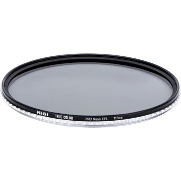 NiSi filtrs CPL True Color 112mm paredzēts Nikon Z objektīviem un Canon RF 100-300 F2.8L IS
