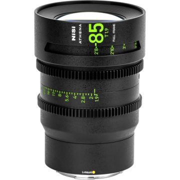 NiSi Athena Prime 85mm T1.9 L-Mount kino objektīvs