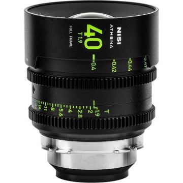 NiSi Athena Prime 40mm T1.9 E-Mount kino objektīvs