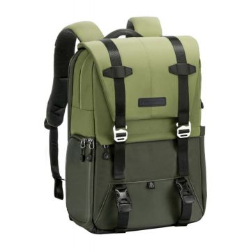 K&F Concept Urban Wander 20 l fotogrāfijas mugursoma - zaļa