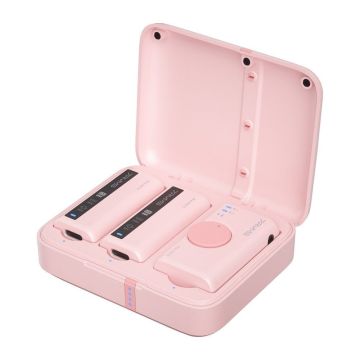 7Ryms iRay DW10 Dual Wireless Microphone [mini jack 3.5mm + USB-C] Pink