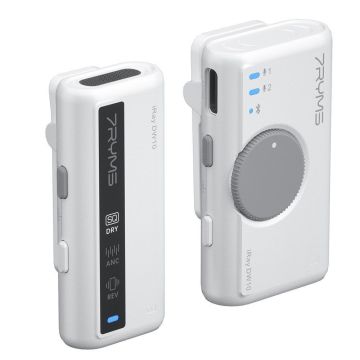 7Ryms iRay DW10 Wireless Microphone [3.5mm mini jack + USB-C] White