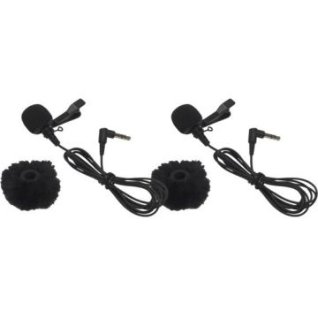 Hollyland Omnidirectional Lavalier Microphone (Black 2-Pack) for Lark Max 2