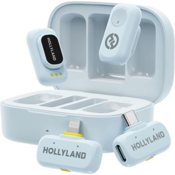 Hollyland LARK A1 Combo Sky Blue, ar USB-C+ Lightning