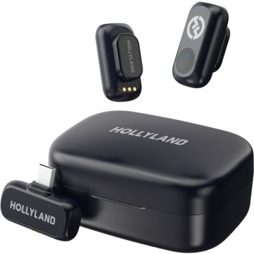 Hollyland LARK A1 Duo ar USB-C RX + Lādēšanas Futrālis