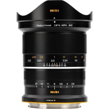 NiSi objektīvs 16mm F2.8 Asph GFX stiprinājums