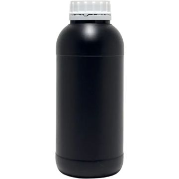 Ars-Imago Black HDPE bottle 1 Litre with screw cap