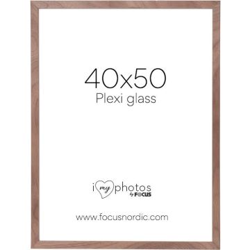 Focus Soul Riekstu finiera 40x50 Pleksiglass