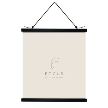 Focus plakāta turētājs magnētisks melns 61cm