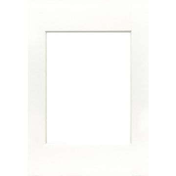 Focus Passepartout Balts ar baltu serdi 15x20/10x15