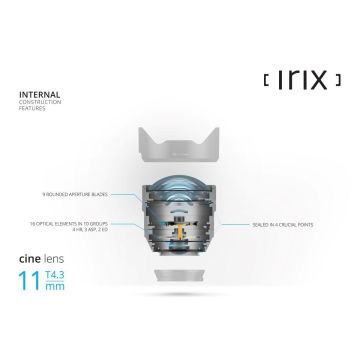 Irix Cine lens 11mm T4.3 for Canon EF Metric [ IL-C11-EF-M ]