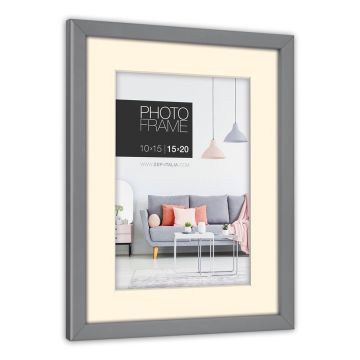 ZEP Edison foto rāmis 9x13/13x18cm, pelēks (NP57G)