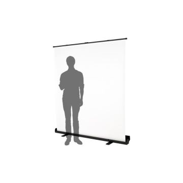 Fomei Roll-up 180 x 200 cm salokāms fons, balts, Fomei