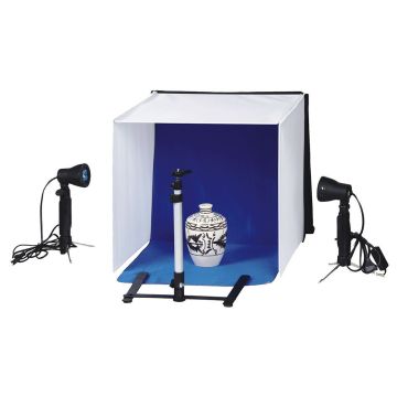 Falcon Eyes Foldable Photo Box PBK-40AB-2LS 40x40 cm + 2 Lamps