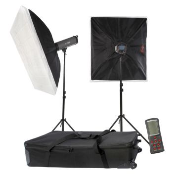 Falcon Eyes TFK-21200L studijas zibspuldžu komplekts ar LCD displeju
