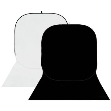 StudioKing Background Board BBT-01-20 White/Black 150x400 cm