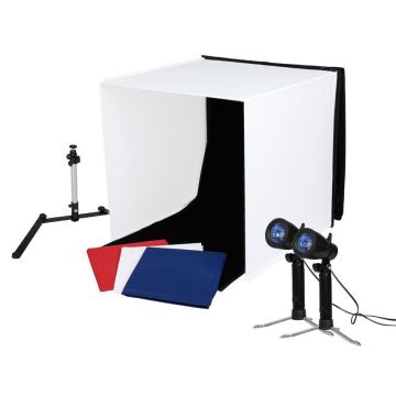 Caruba Portable Photo Studio 40x40x40cm with Loose Halogen Lamps