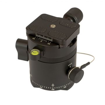 Caruba Panoramic Head Click System with rotating top ring and quick release (DH 55)