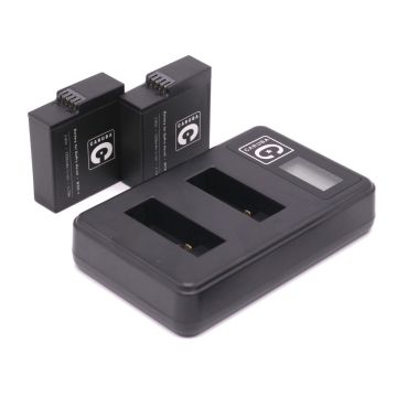 Caruba Duo sienas lādētāja un akumulatoru komplekts, paredzēts GoPro Hero 5/6/7