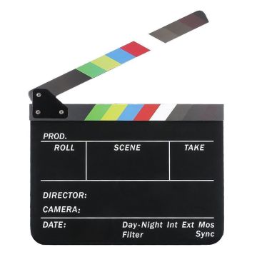 Caruba Professional Director Clapper, black/colour (chalk)