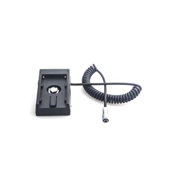 Caruba BMPCC 4K power cable with F970 battery adapter (spring cable)