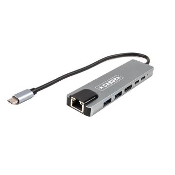Caruba 6 in 1 USB C centrmezgls ar Ethernet