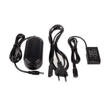 Caruba Canon LP E17 (DR E18) dummy battery + AC E6 power adapter