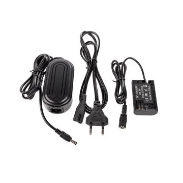 Caruba Canon LP-E6 Full Decoding Dummy Battery + AC-E6 power adapter