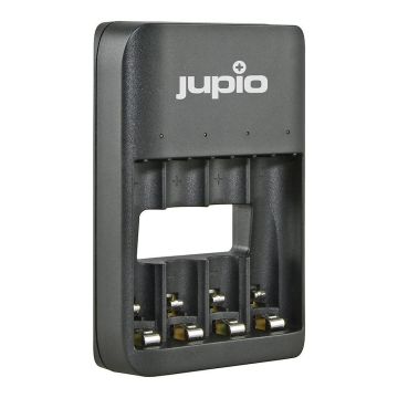 Jupio USB 4 slotu LED akumulatoru lādētājs