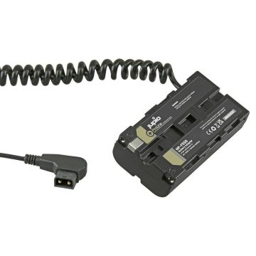 Jupio ProLine NP-F550 (L-series) battery adapter to D-TAP