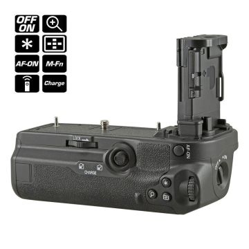 Akumulatora turētājs Canon EOS R5 / R5c / R6 / R6 Mark II (BG-R10) + 2,4 GHz bezvadu tālvadības pults