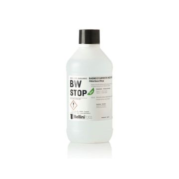 Bellini Ecostop odorless stop bath for all B&W materials 500ml concentrate