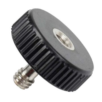 Caruba adapteris F1/4" - M1/4" ar plastmasas skrūvturi, īsais