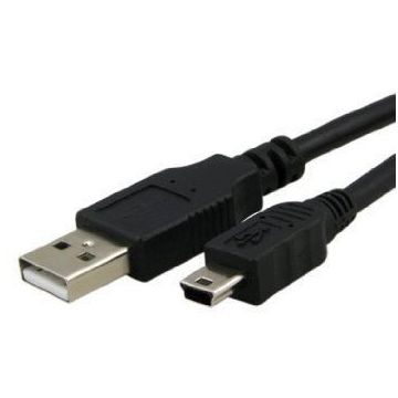 Caruba USB 2.0 kabelis A Male - Mini Male 5-pin 2m