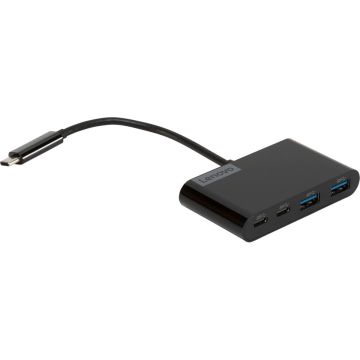 Lenovo Select USB Type-C 4-Port USB-Hub melna