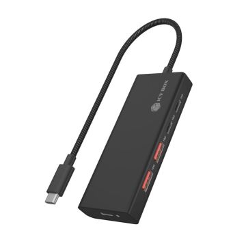ICY BOX IB-HUB1436-CPD 4 portu USB 3.2 Gen 2 centrmezgls