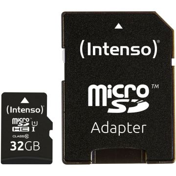 Intenso microSDHC karte 32GB C10 UHS-I Premium ar adapteri
